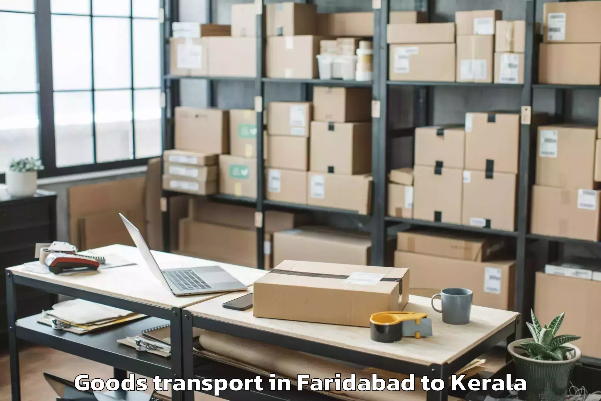 Faridabad to Valavoor Goods Transport Booking